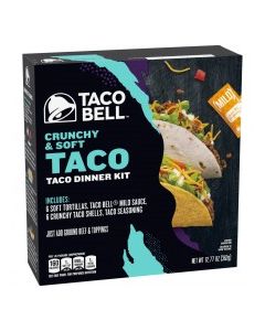 TACO BELL HARD SOFT DINNER KIT 12.77oz