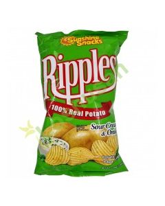 SUNSHINE RIPPLES SOUR CREAM & ONION 156g