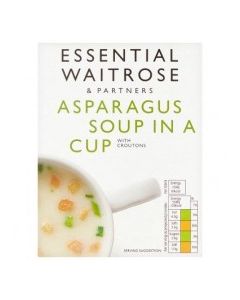 WAITROSE CUP SOUP ASPARAGUS 4x28g