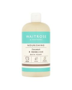 WAITROSE FOAMBATH COCO SANDALWOOD 500ml