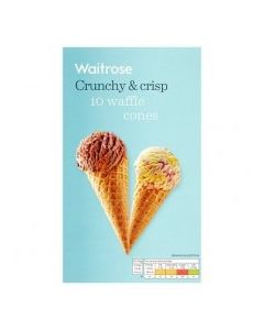 WAITROSE WAFFLE CONES 10s