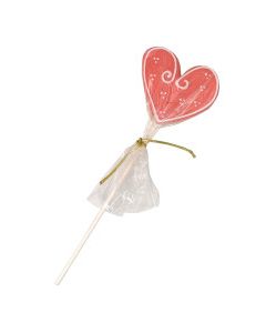 VALENTINE COOKIE LOLLIPOP HEART 1ct