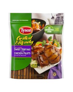 TYSON CHICKEN FILLETS SWT TERIYAKI 22oz