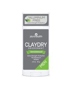 ZION CLAYDRY DEODERANT SANDALWOOD 80g