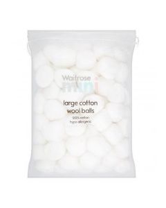 WAITROSE COTTON BALLS LARGE 80s