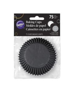 WILTON BAKING CUPS BLACK 75pk