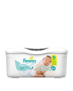 PAMPERS WIPES SENSITIVE TUB 64s