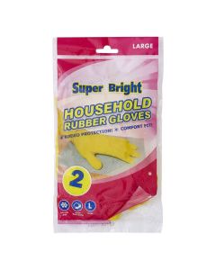 SUPER BRIGHT GLOVES HOUSEHOLD LRG 1pr