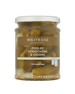 WAITROSE PKL CORNICHON ONION 150g