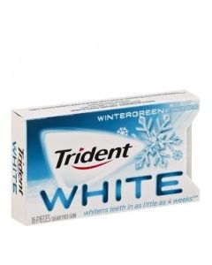 TRIDENT GUM WHITE WINTER GREEN 16s