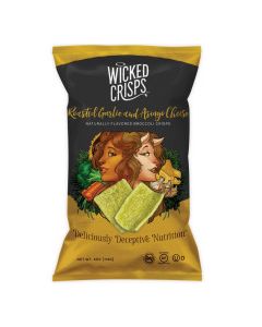 WICKED CRISPS ROASTED GARLIC ASIAGO 4oz