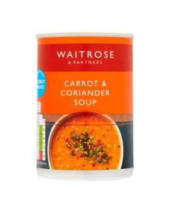 WAITROSE CARROT CORRIANDER SOUP 400g