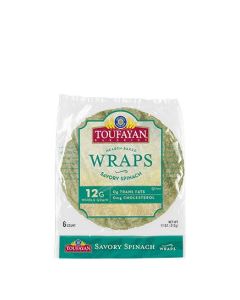 TOUFAYAN WRAPS SPINACH 10oz