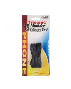 TRISONIC MODULAR EXT CORD BLACK 15ft