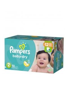 PAMPERS BABY DRY SUPER #2 112s