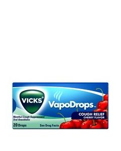 VICKS COUGH DROPS CHERRY 20s