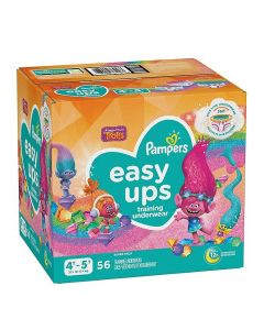 PAMPERS EASY UPS GIRLS 4T-5T 56s