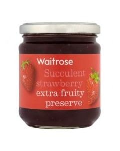 WAITROSE PRESERVE STRAWBERRY 340g