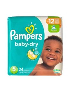 PAMPERS BABY DRY JUMBO #5 24s