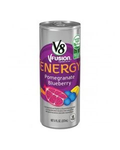 V8 FUSION ENERGY POM BLUEBERRY 8oz