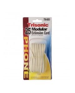 TRISONIC MODULAR EXT CORD IVORY 25ft