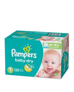 PAMPERS BABY DRY SUPER #1 120s