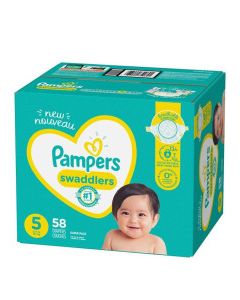 PAMPERS SWADDLERS SUPER #5 58s