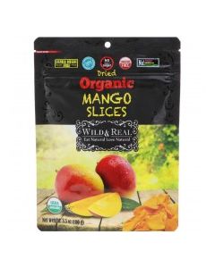 WILD & REAL DRIED MANGO 3.5oz