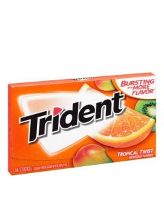 TRIDENT GUM TWIST TROPICAL 14s