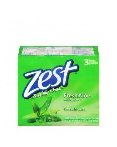 ZEST BAR SOAP FRESH ALOE VERA 3x4.5oz