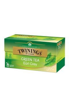 TWININGS TEA EARL GREY GREEN 25s