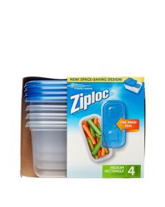 ZIPLOC CONT MED RECT 4s