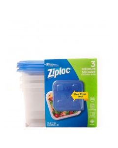 ZIPLOC CONT MED SQUARE 3s